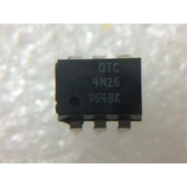 QTC 4N26 QTC TRANS OPTOISO 1.5KV W/BASE 6PDIP 12 PIECES
