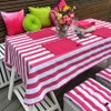 Ronny Block Stripe Tablecloth (pink)