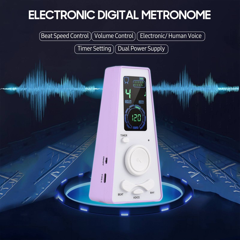 Electronic Digital Metronome with Timer Universal Electronic Metronome with Volume