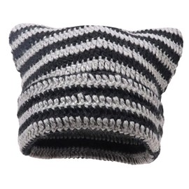 Sosoport Men's Warm Knitting Hat Women's Knitted Beanie Gothic Style for Outdoor Activities