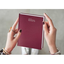 Weekly Planner 2024 Weekly Planner Organiser 17 x 24 cm for Office, Home and Professional Work - Hard Cover (Bordeaux 17 x 24 Weekly)