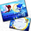 Sonic Party Invitations & Envelopes Birthday Invites (WRITE ON) (Pack