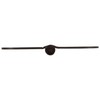 12-Pack Rounded Steel Door Hinges, Oil Rubbed Bronze - 4-inch
