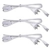 (3-Pack) T5 T8 LED Tube Power Extension Cable with On/Off