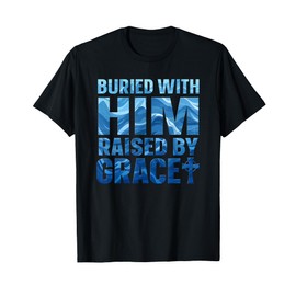 Christian Baptism Gift for Boys Funny Faith Cross Design T-Shirt