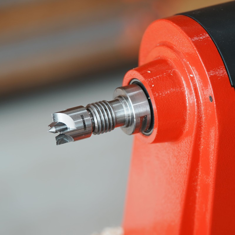 BMWOOD 4-Prong Spring-Loaded Spur Drive Center 2MT with 1" Diameter