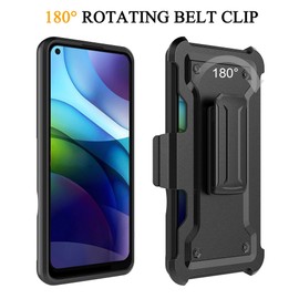 BEYOND CELL Compatible with Moto G Stylus 5G (2021) Armor Kombo Kickstand Case with Belt Clip Holster, Hybrid Rugged Heavy Duty Shockproof Drop Protection Deer Outdoors Buck Flag