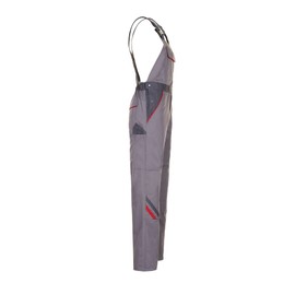 Planam 2331025 Size 25"Highline Dungarees - Zinc/Slate/Red