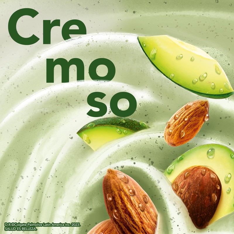 Palmolive Smoothie Jabón Líquido Corporal de Almendra, Aguacate y Leche,