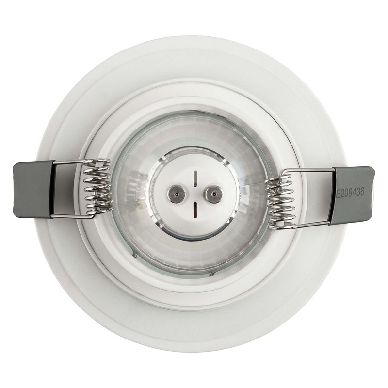 SEBSON 6x Downlight type 15 Bathroom IP44, Aluminium, White, LED/Halogen