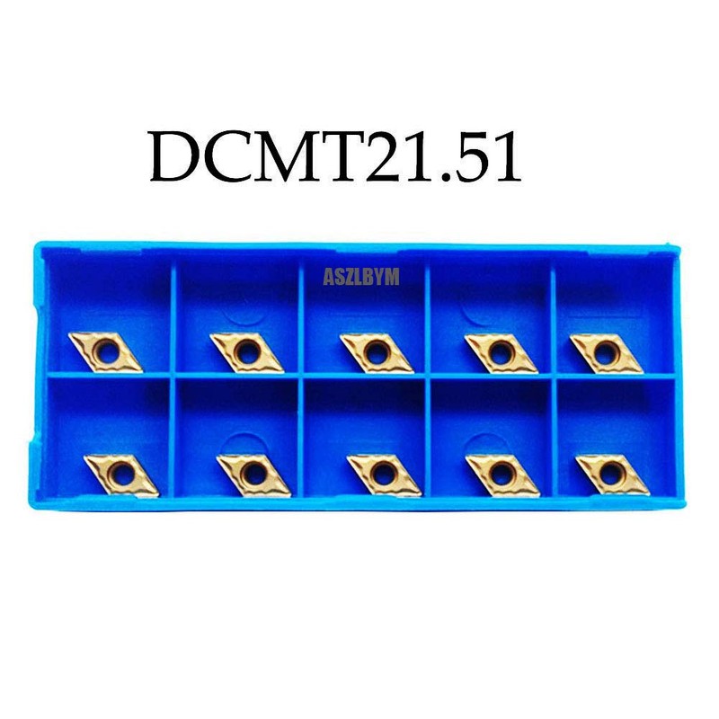 10 piezas DCMT21.51 inserto de carburo de tierra indexable para