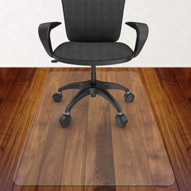Azadx Office Chair Mat for Hardwood Floor 30 x 48'', Small Chair Mats Clear Easy Glide on Hard Floors, Rolling Chairs Mat Plastic Mats Under Desk Chairs