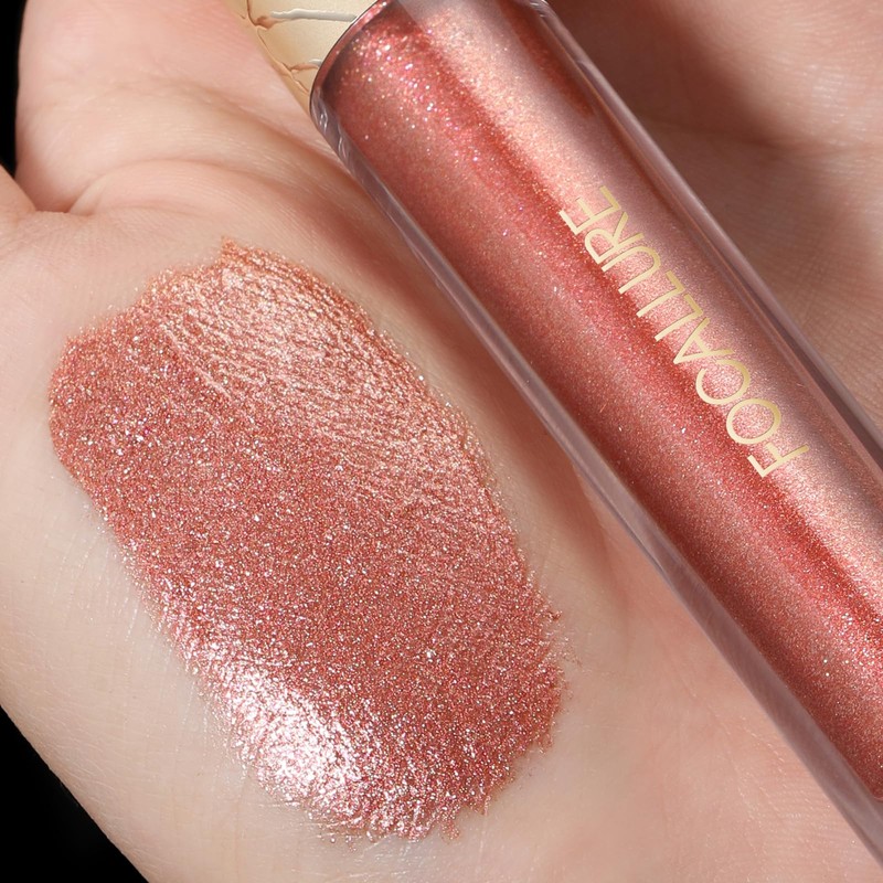 FOCALLURE Metallic Liquid Lipstick,Non Stick Cup Lip Gloss,High Impact Lip
