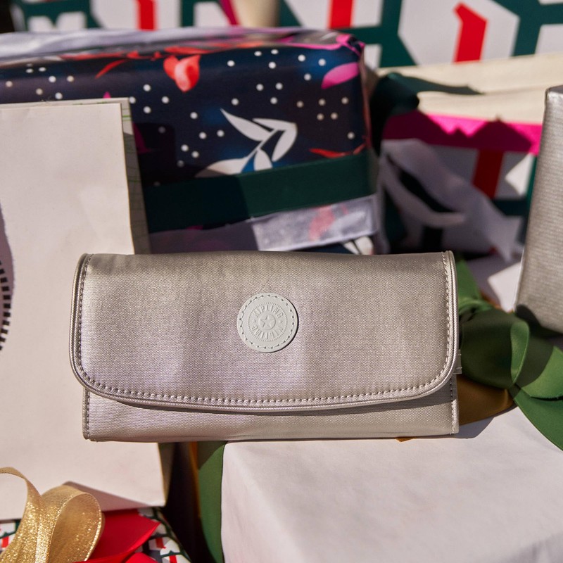 Kipling Women's Money Land RFID Wallet, Metallic Glow