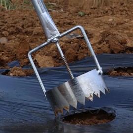 Unbranded Sod Plugger Bulb Planter-Long Handle Garden Grass Plug Tool Hole Digger Serrated