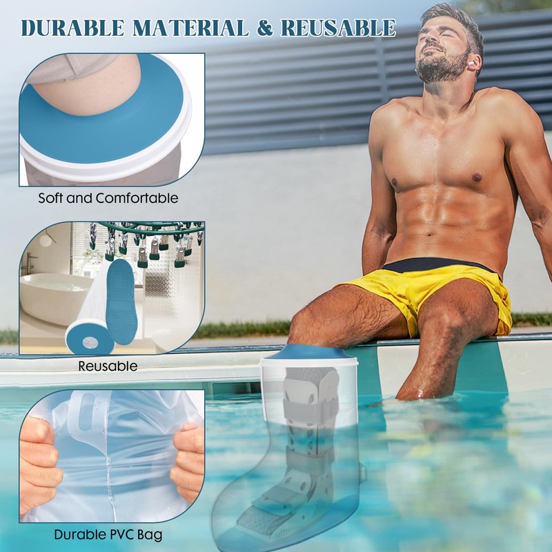 Zoyehoo Waterproof Extra Wide Cast Covers for Shower Leg, Extra