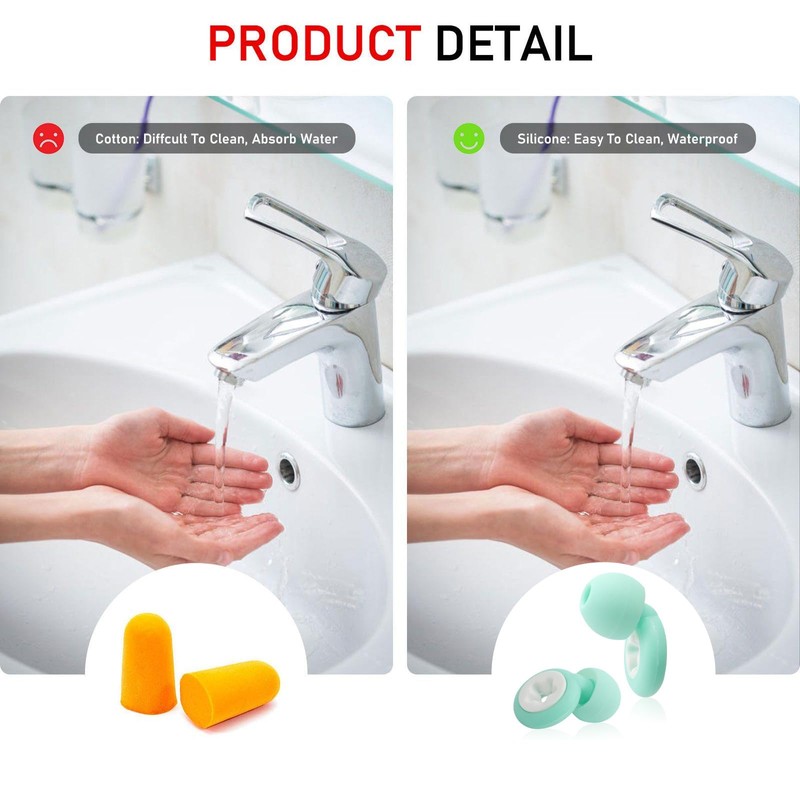 Ear Plugs,Noise Cancelling Ear Plugs for Sleeping, Swimming, Studying, Working,