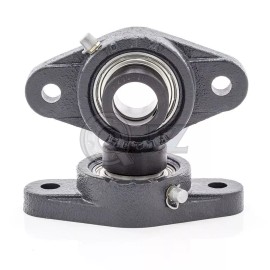 QJZ 2x 1 1/4 in 2-Bolts Flange Cast Iron SAFL206-20 Mounted Bearing SA206-20G+FL20