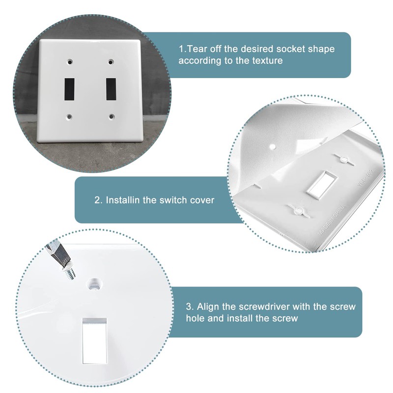 15pcs Wall Plate Insulation Gasket Wall Gasket Replacement Outlet Insulation