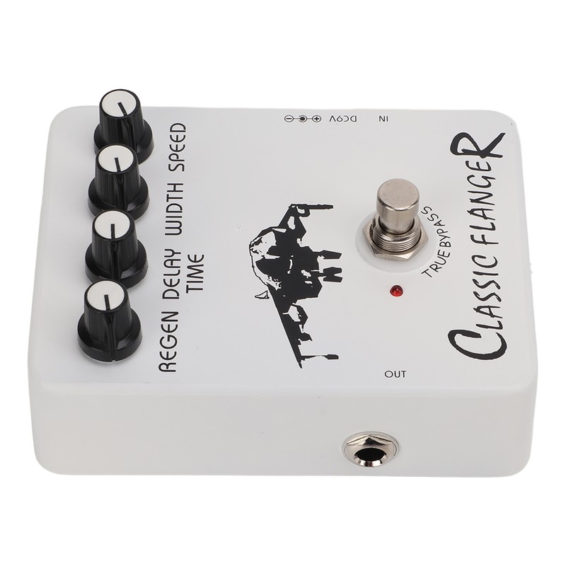 Guitar Effect Pedal Metallic Flanger Sounds Rapid Tremulous Vibrato Electric