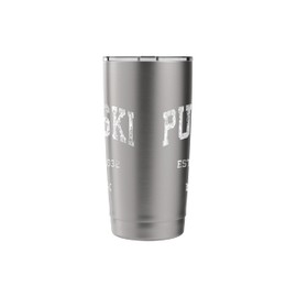 Pulaski New York NY Vintage Athletic Sports Design Stainless Steel Insulated Tumbler