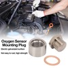 Oxygen Sensor Adapter Metal Mounting Bung Plug Gasket Fittings Auto
