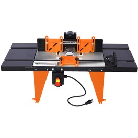 ESPIDOO Electric Benchtop Router Table: Aluminum Alloy & Steel Wood Working Tool - Enhanced Workspace & Safety for DIY Woodworking Projects