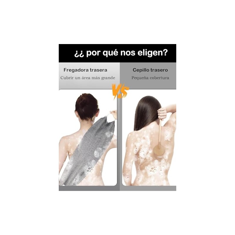 Piezas Cepillo Espalda Baño Guante Exfoliante Corporal Ducha Guantes Exfoliantes