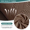 Ruaozz Stretch Loveseat Recliner Covers with Console 4-Pieces Recliner Sofa