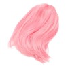 Unbranded Short Pink Bob Wig Headgear Fluffy Short Straight Bob
