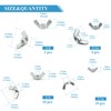 Yoliko 26 Pcs 4 Sizes 3/16",1/4",5/16",3/8" Wingnuts, Quality Carbon Steel