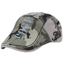 BUZZxSELECTION CAP021 Men's Hunting Hat, Cap, Stylish, Cool, Camouflage, Logo