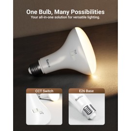 Sunco 12 Pack BR30 Light Bulbs LED, Recessed Can Light Bulbs, Indoor Flood Bulb, 850 LM, 11W (65W Equivalent), Selectable CCT 2700K/3000K/5000K, Dimmable, E26 Base, for Home, Kitchen, Bedroom UL