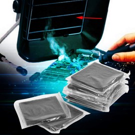 Nikou Pack of 10 Activated Carbon Filters 13 cm x 13 cm for Soldering, Cooker Hood, Carbon Filter, Filter Wadding Smoke Absorber, Smoke Extractor (Black)
