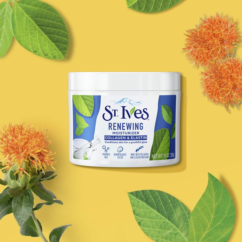 St. Ives Face Moisturizer Cream, Collagen and Elastin, Renewing Facial