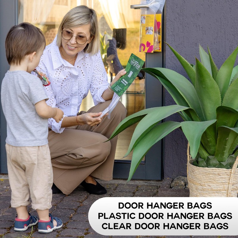Choice Marts Door Hanger Bags 6” x 12” - Waterproof