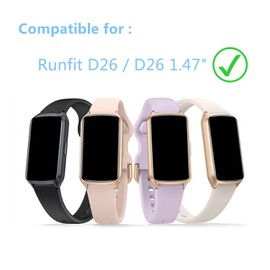 Aemus Screen Protector Compatible for Amzhero Fitness Tracker 1.47" (6 Pack) HD Clear TPU Film, Compatible for Runfit D26 Fitness Watch