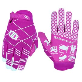 Seibertron Pro 3.0 Doce Constellations Elite Ultra -Stick - Guantes de fútbol para jóvenes (Rosado, M)