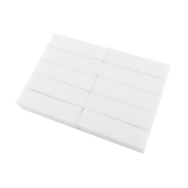 Healeved 10pcs Portable Manicure Tools Sided Nail Buffer Sandpaper Block for Home Salon Use