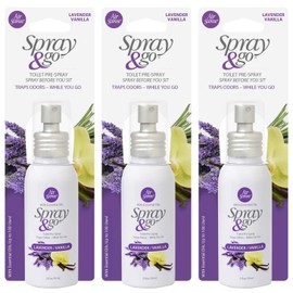 Citra Solv Air Scense Spray & Go Before-You-Sit Toilet Spray 2-Ounce Bottle (3 Pack, Lavender Vanilla)
