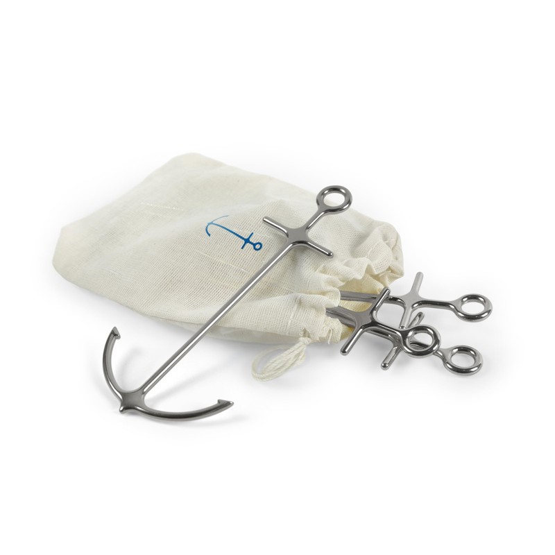 Genuine Fred ANCHORED Cocktail Picks Set of 6 Reusable steel