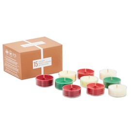 PartyLite 15-Piece Tealight Sampler, Fragranced Tea Light Candles Gift Set, Made in The USA (Tis The Season)