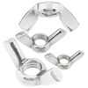 DiGiYes 50PCS 1/4"-20 Wing Nuts, 304 Stainless Steel Parts Hand