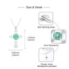 Helonley Clover Cross Moissanite Necklace - 925 Sterling Silver Four