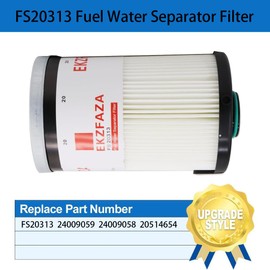 FS20313 Fuel Water Separator Filter Replace for 24009059 24009058 20514654 Compatible with Volvo D13 D11 Granite Mack Anthem MP7 Pinnacle Mack Anthem Granite MP8 Davco 386