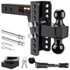 Adjustable Trailer Hitch -Drop Hitch-Tow Hitch with 2 inch Receiver-6inch