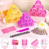 41 Pcs Jumbo Hair Curlers Rollers with Clips Big Hair