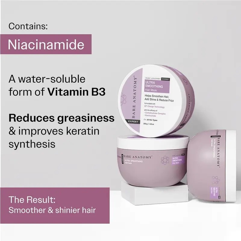 Deep Hydrating Hair Mask for Frizz Control & Smoothness, Intensive