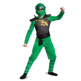 Disguise Unisex Kid's Green Lloyd Ninjago Costume, Large
