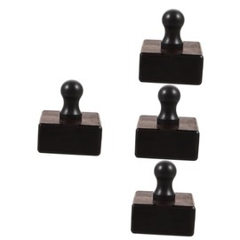 STOBOK 4pcs Leather Burnisher Tool Polishing Rod for Leather Craft Projects and Smooth Edge Burnisher for Thicknesses for Leatherwork